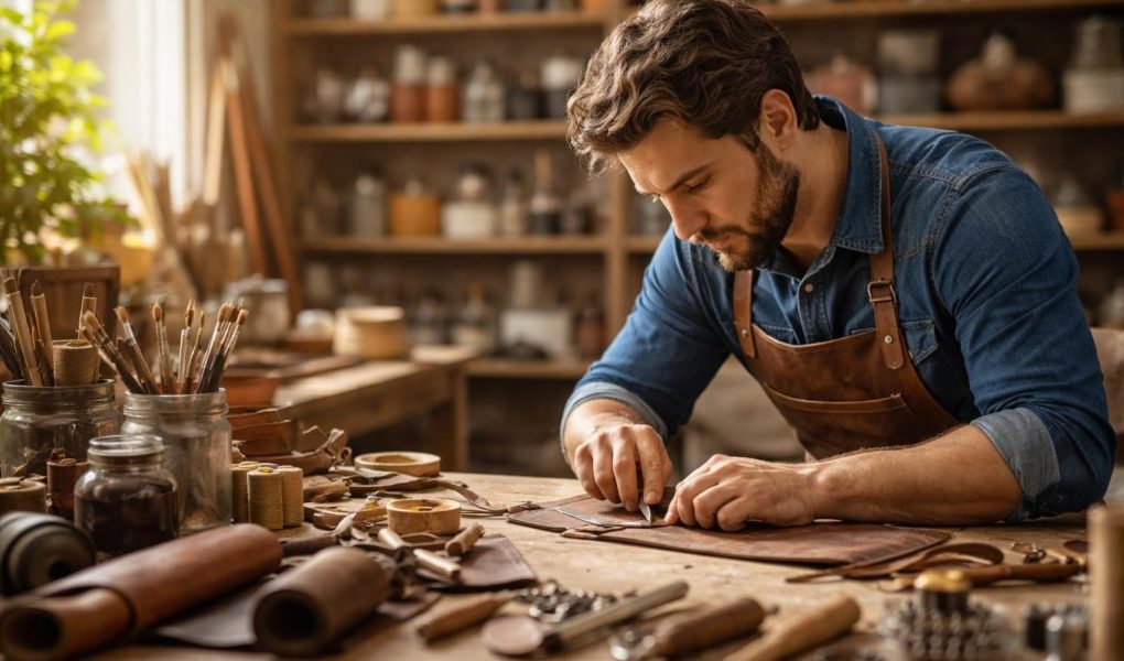 artisan-atelier-outils-materiaux-etageres