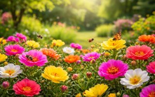 jardin-ensoleille-pourpier-fleurs-insectes