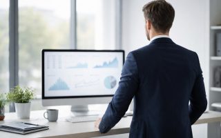 homme-bureau-moderne-graphiques-fenetre