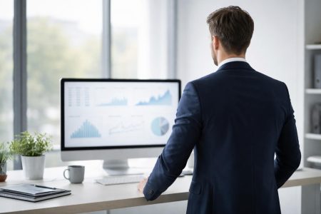 homme-bureau-moderne-graphiques-fenetre