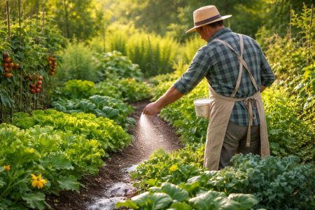 jardin-verdoyant-jardinier-bicarbonate-matinal