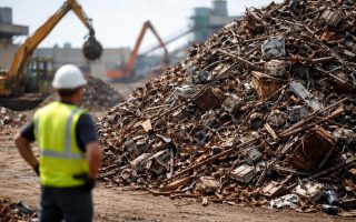 ferraille-recyclage-personne-grues-sky
