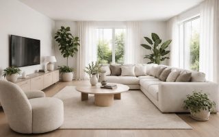 salon-moderne-meubles-plantes-lumiere